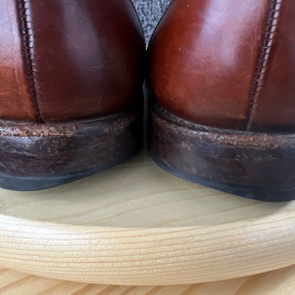 Allen Edmonds LaSalle Derby Mens 10.5 Leather Brown Split Toe Oxford Dress Shoe - Picture 11 of 12